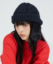 【RUBEN/ルーベン】ブークレイヤーカバーボア付きワッチキャップ/RUS-84