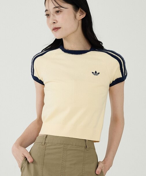 【adidas / アディダス】ニットT/カットソー/ニット/ラウンドネックTシ