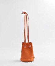 【blancle/ブランクレ】レザーミニ巾着バッグ/S.LEATHER TUBE