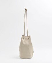 【blancle/ブランクレ】レザー巾着バッグ/S.LEATHER TUBE D