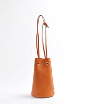 【blancle/ブランクレ】レザー巾着バッグ/S.LEATHER TUBE D