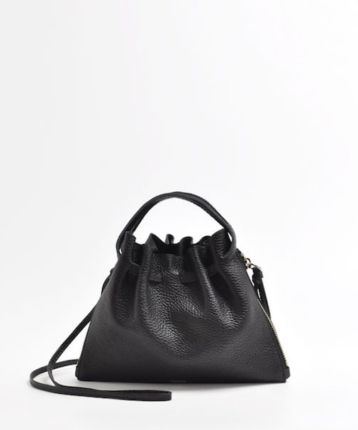 【blancle/ブランクレ】レザーギャザー2WAYバッグ/S.LEATHER