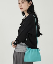 【blancle/ブランクレ】レザーギャザー2WAYバッグ/S.LEATHER
