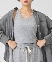 【IRONING/アイロニング】SHEER RIB TANK タンクトップ