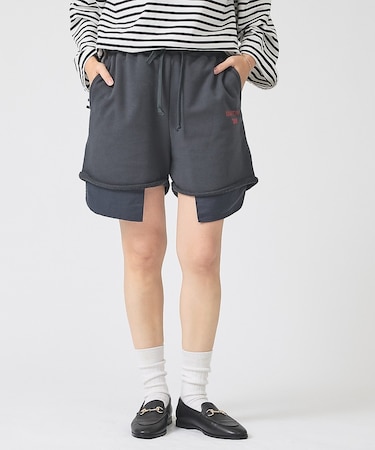 【IRONING/アイロニング】ロゴスウェットショートパンツ/スエット logo