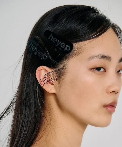 heyep / ヘイップ】ロゴヘアクリップ 2点セット｜ルージュ・ヴィフ