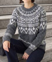 【WEB限定】ジャガードノルディック柄ニット