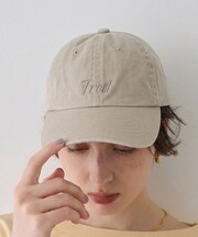 【TICCA/ティッカ】ロゴ刺繍ローキャップ/缶バッチ付き