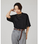 【three dots】シルキーペーパーコットンT