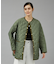 【TRADITIONAL WEATHERWEAR】キルティングノーカラーミドルブ