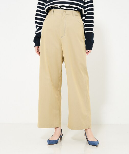 シャンブレーチノストレートパンツ