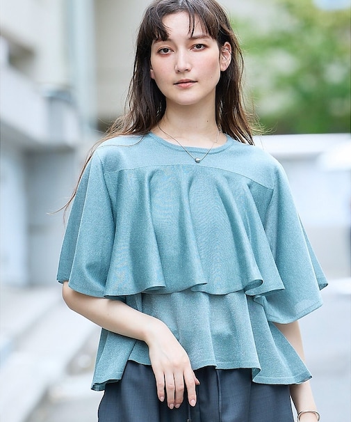 シャイニーフレアニット