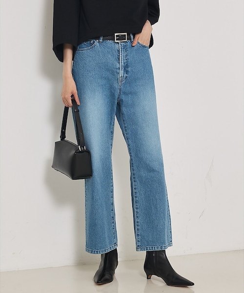 カリテ（qualite）/【e×qualite】フレアークロップドデニム e×qualite】フレアークロップドデニム｜カリテの通販｜&mall（アンド