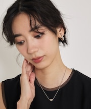 ステンレスビーンチャームネックレス