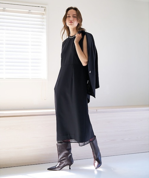 品よく決まる一着】TWツイルワンピース｜カリテの通販｜&mall（アンド