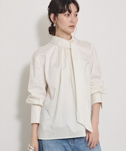 【Can Cam掲載】タフタボウタイブラウス/ボウタイ取り外し可能