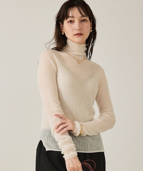 カリテ（qualite）/【冬の主役レイヤード】ウールカシミアシアータートルニット 冬の主役レイヤード】ウールカシミアシアータートルニット｜カリテの