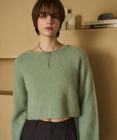 大人気ニット入荷！【新色登場！上質な肌ざわり】フォックスウールショートプルオーバ