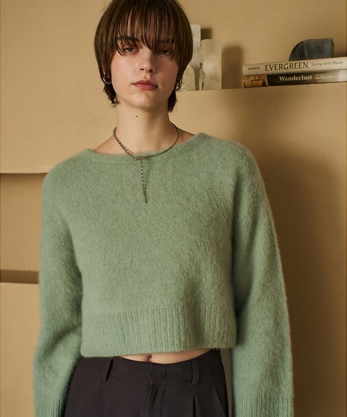 大人気ニット入荷！【新色登場！上質な肌ざわり】フォックスウールショートプルオーバ