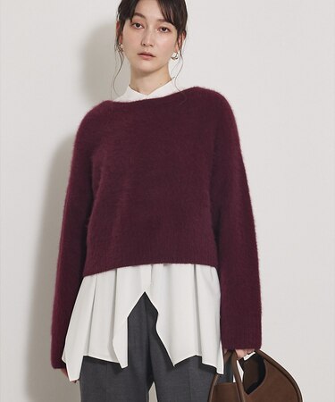 大人気ニット入荷！【新色登場！上質な肌ざわり】フォックスウールショートプルオーバ