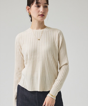 【新色追加！25AW】アシメスヌードリブニット/スヌード取り外し可能