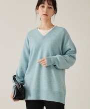 ウールVネックプルオーバー