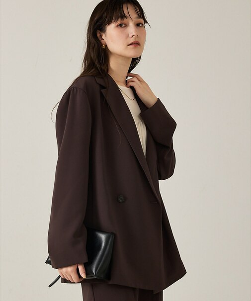 【セットアップ対応】ワイドダブルジャケット