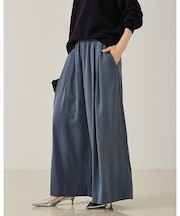 ピーチサテンフレアーパンツ