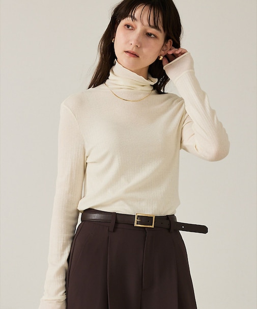 シルクMIXテレコプルオーバー