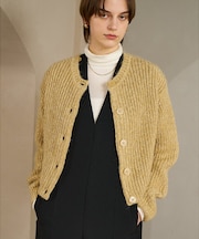 【前後で着回し可能】2WAYラメニットカーディガン