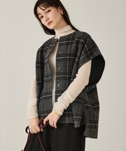 ウールチェックチェスタジレ