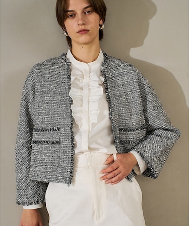 ラメツイードジャケット