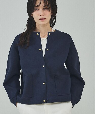 ダブルフェイスニットカーディガン