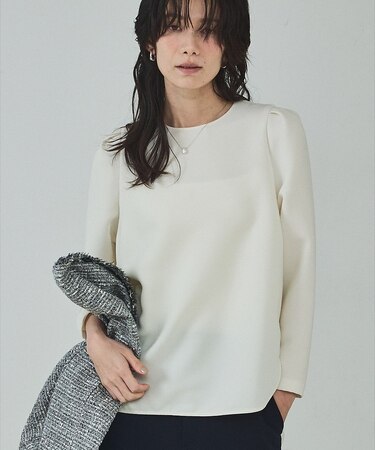 ライトダブルクロスナローブラウス