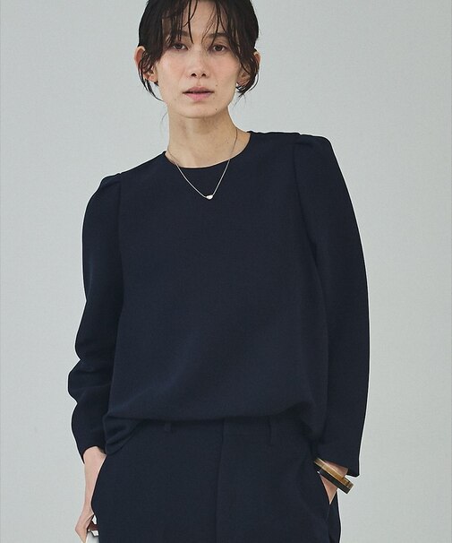 ライトダブルクロスナローブラウス