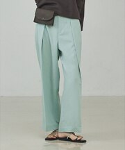 【セットアップ対応】テンセルハイツイストワイドパンツ