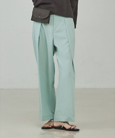 【セットアップ対応】テンセルハイツイストワイドパンツ