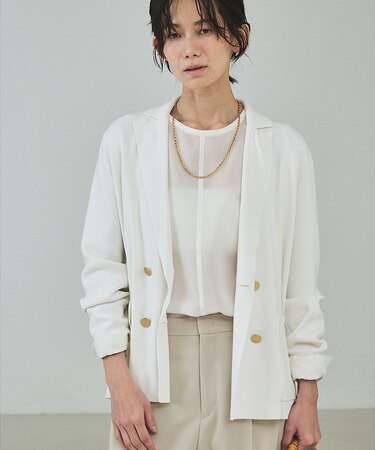 ニットテーラードジャケット