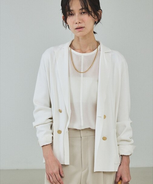 ニットテーラードジャケット