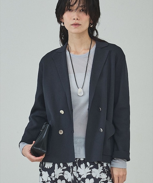 ニットテーラードジャケット