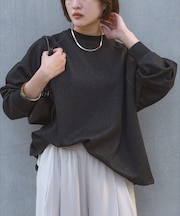 【ラフすぎない大人のスウェット】ラメスウェットプルオーバー