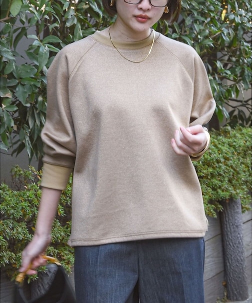 【ラフすぎない大人のスウェット】ラメスウェットプルオーバー