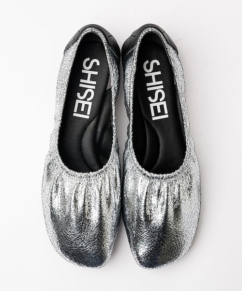 SHISEI バレエシューズ　シルバー　37.5 SHISEI】BALLET METALIC バレエシューズ シルバー｜カリテの通販