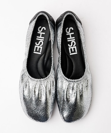 【SHISEI】BALLET METALIC バレエシューズ シルバー