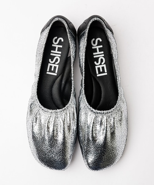 【SHISEI】BALLET METALIC バレエシューズ シルバー
