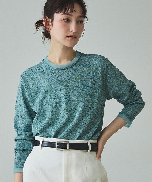 シアーミックスニットプルオーバー