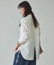 ウエストドロストシャツ