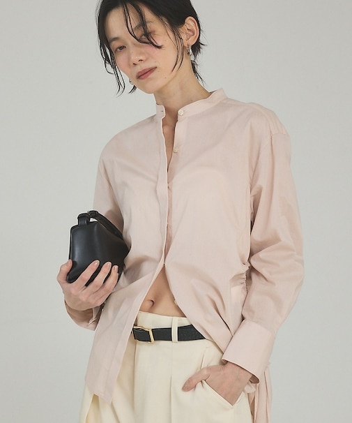 ウエストドロストシャツ