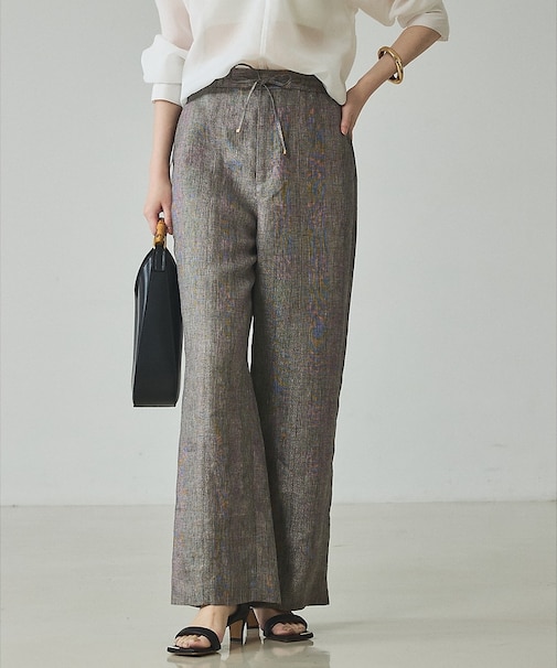 【セットアップ対応】ラメリネンドロストパンツ