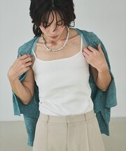 ウォッシャブルニットキャミ